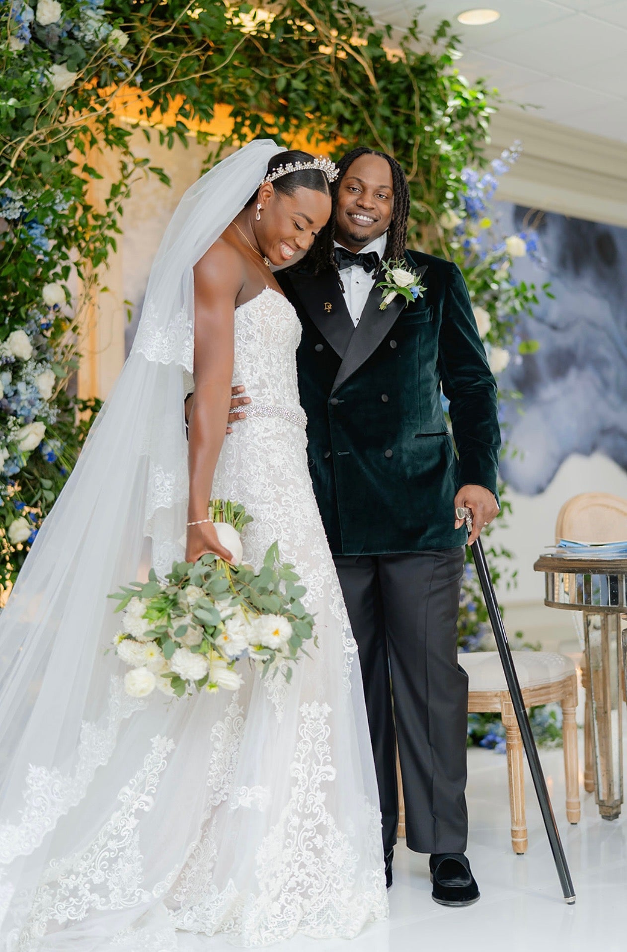 Exclusive: Olympic Gold Medalist Simone Manuel And Denzel Franklin Brought New Orleans To Houston For Their Stunning Wedding