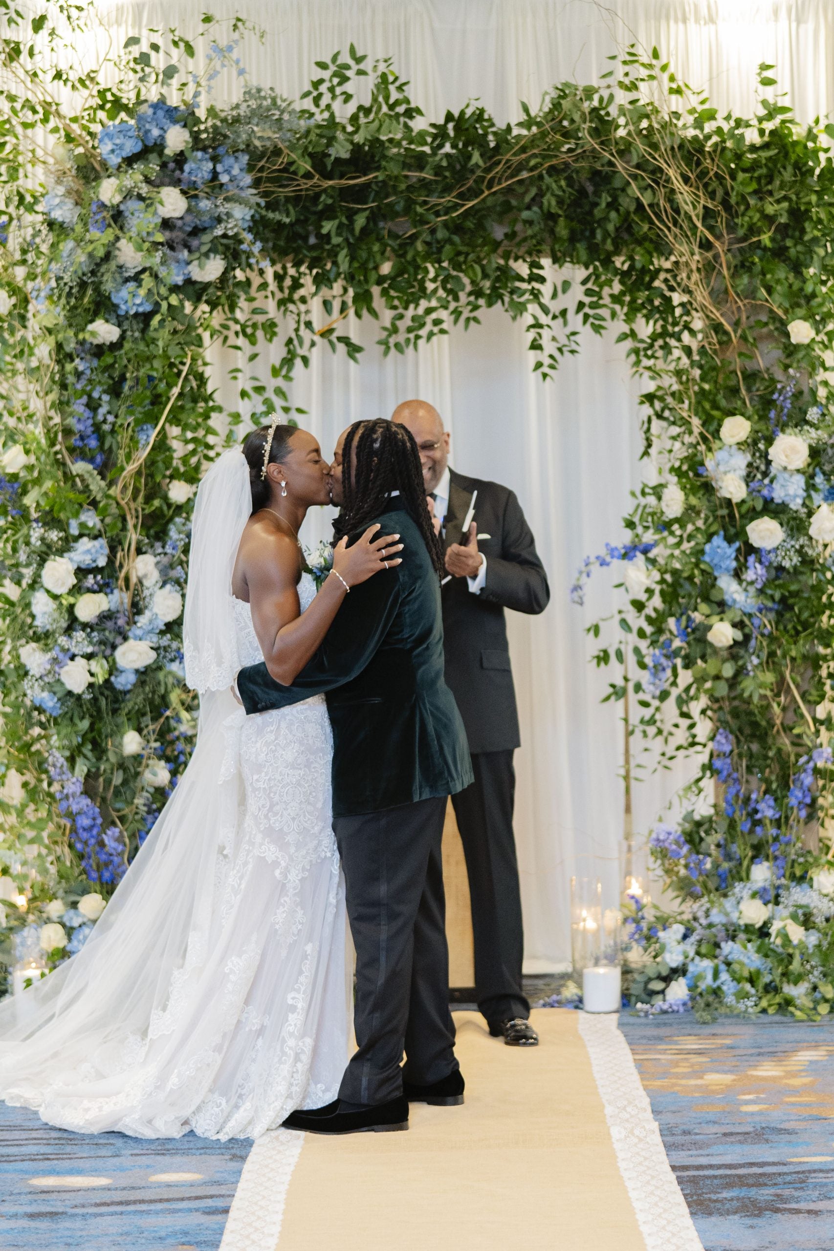 Exclusive: Olympic Gold Medalist Simone Manuel And Denzel Franklin Brought New Orleans To Houston For Their Stunning Wedding