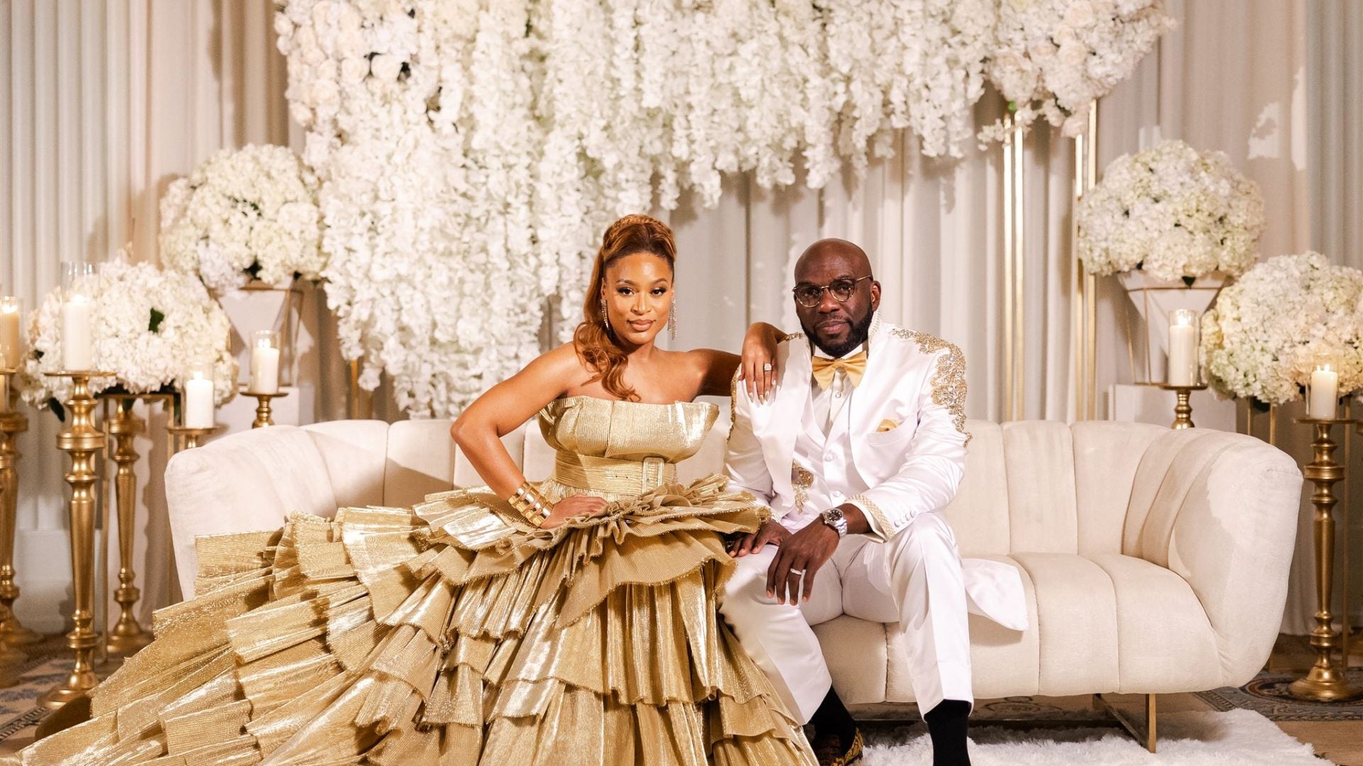 Bridal Bliss: Inside Director Crystle Roberson And Actor Omar Dorsey's Star-Studded New Year's Eve Celebration In LA