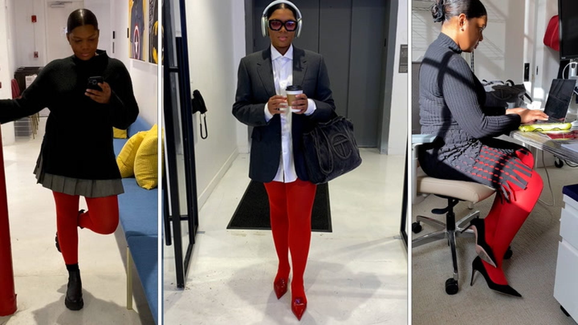 WATCH: I Tried The Red Tights Trend For 24 Hours