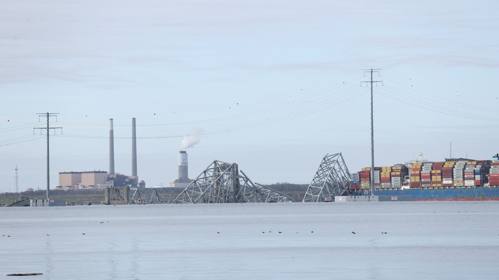 Baltimore's Francis Scott Key Bridge Collapses After Being Hit By Large Container Ship