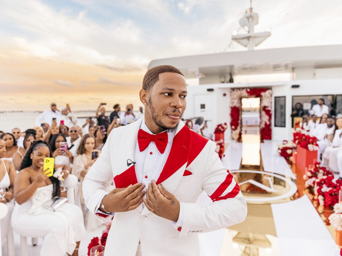 Bridal Bliss: Singers Vedo And Shanice's Valentine's Day Wedding Took Place On A Mega Yacht In Miami