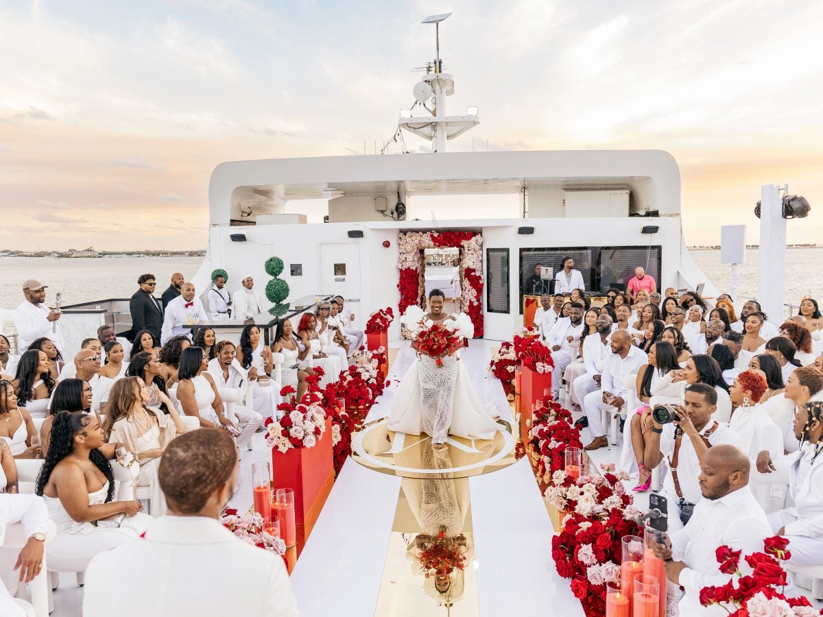 Bridal Bliss: Singers Vedo And Shanice's Valentine's Day Wedding Took Place On A Mega Yacht In Miami