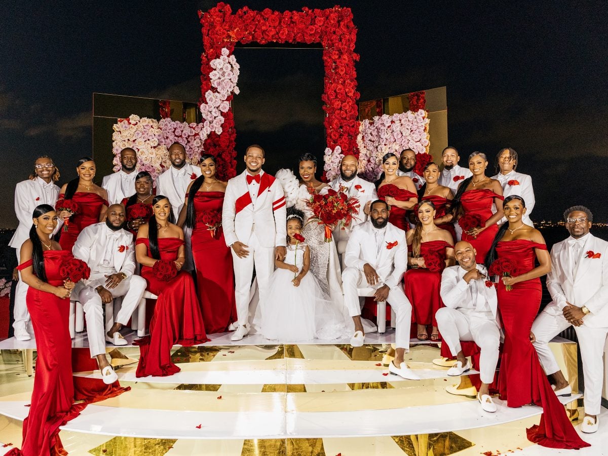 Bridal Bliss: Singers Vedo And Shanice's Valentine's Day Wedding Took Place On A Mega Yacht In Miami