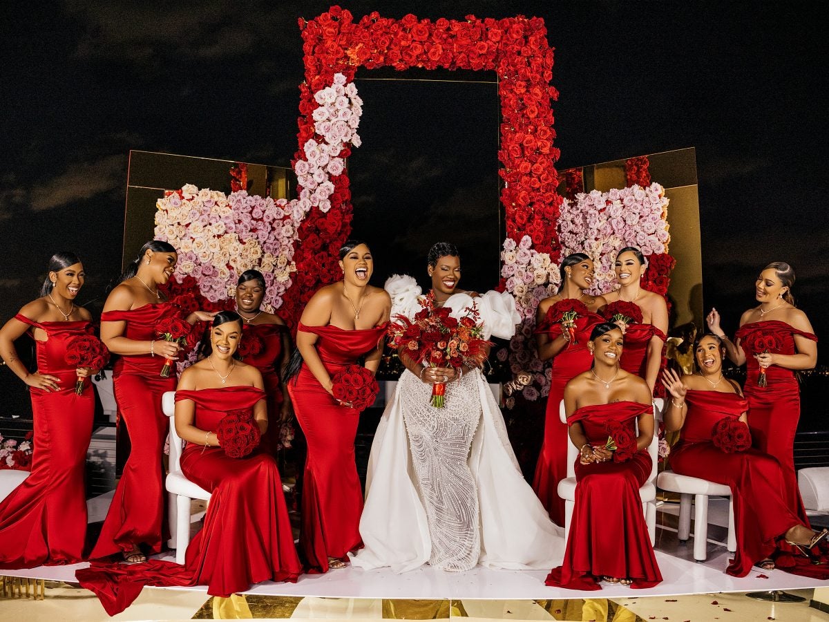 Bridal Bliss: Singers Vedo And Shanice's Valentine's Day Wedding Took Place On A Mega Yacht In Miami