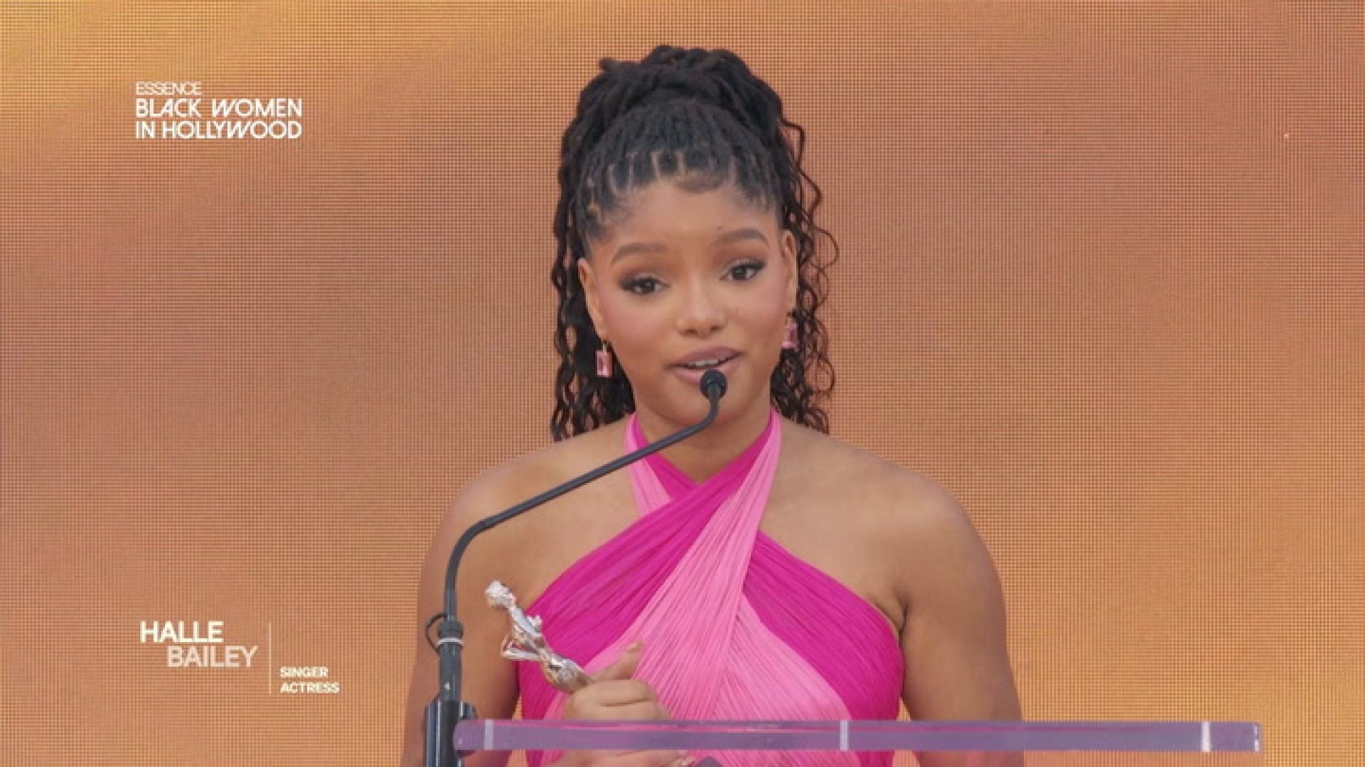 WATCH: Black Women In Hollywood: Halle Bailey Acceptance Speech