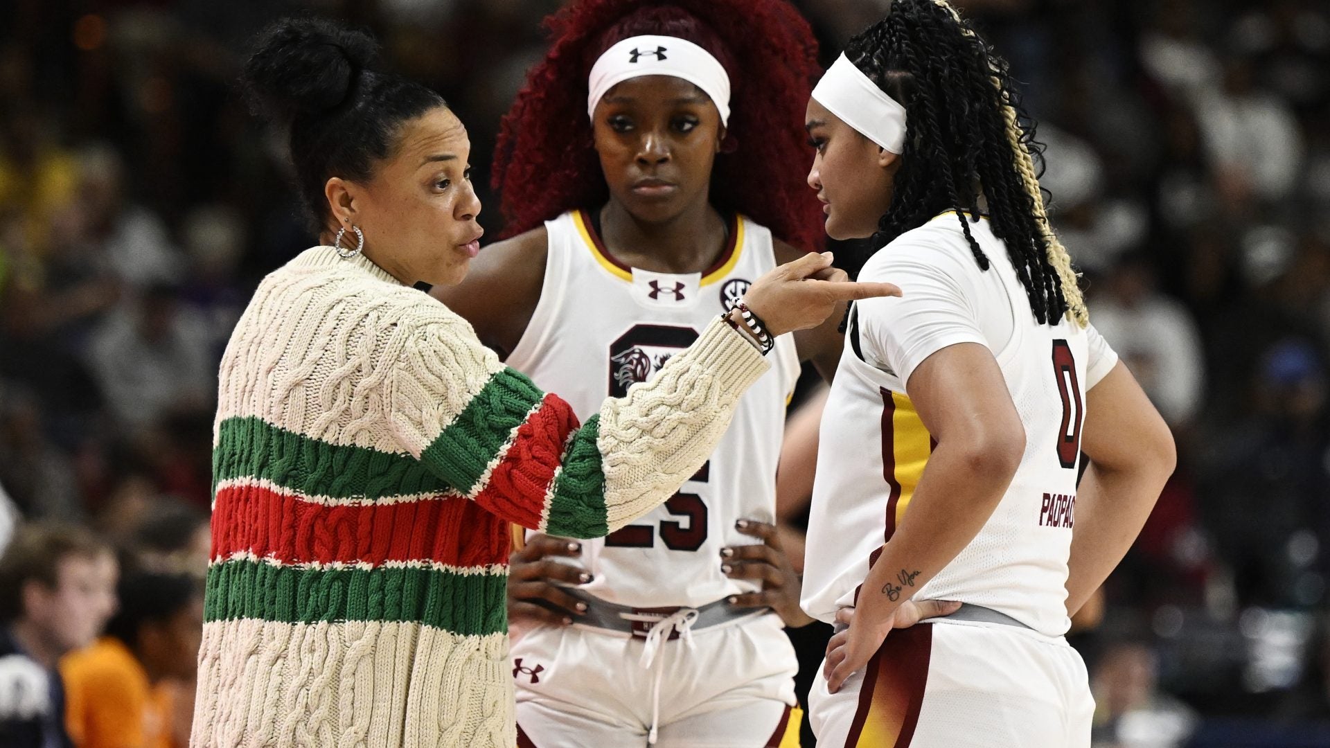 A Closer Look At The Designer Looks Of Dawn Staley The NCAA’s Flyest Coach