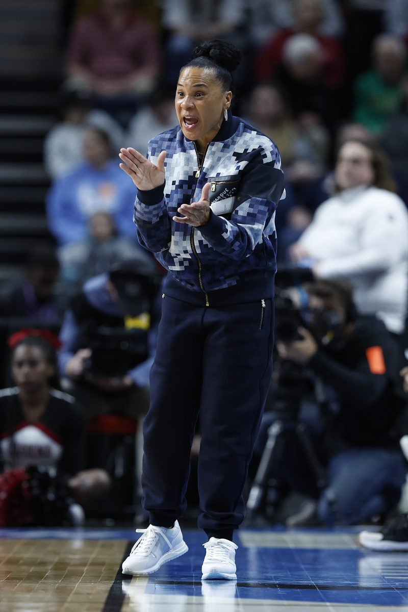 A Closer Look At The Designer Looks Of Dawn Staley The NCAA’s Flyest Coach