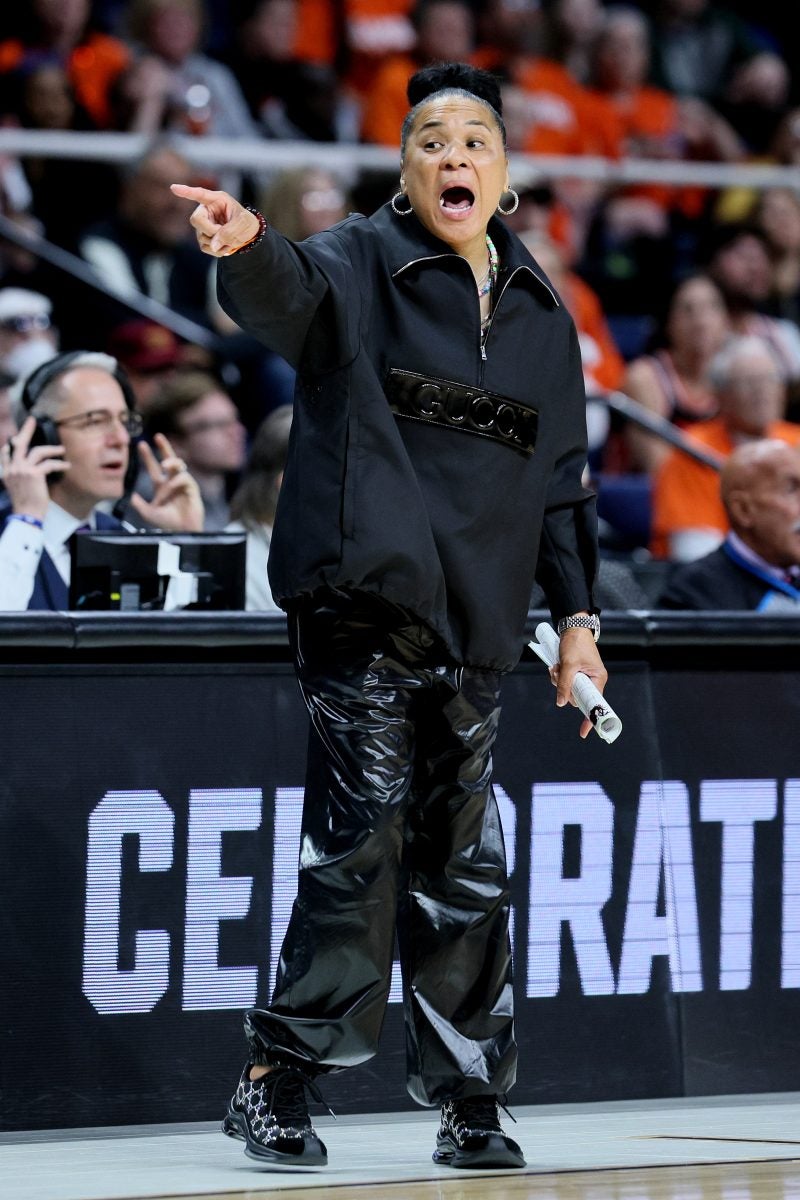 A Closer Look At The Designer Looks Of Dawn Staley The NCAA’s Flyest Coach