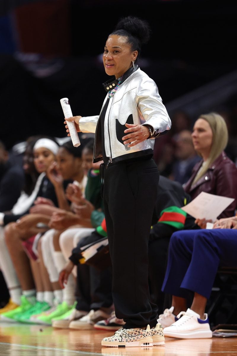 A Closer Look At The Designer Looks Of Dawn Staley The NCAA’s Flyest Coach