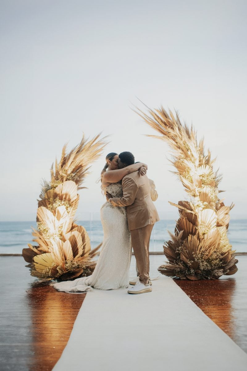 Bridal Bliss: Curvy Influencer Rochelle And Michael Johnson Celebrated 15 Years Of Marriage With A Vow Renewal On The Beach