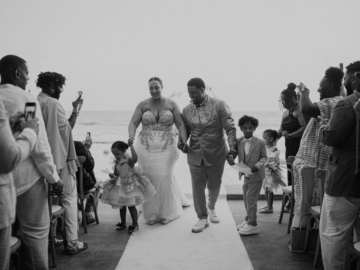 Bridal Bliss: Curvy Influencer Rochelle And Michael Johnson Celebrated 15 Years Of Marriage With A Vow Renewal On The Beach