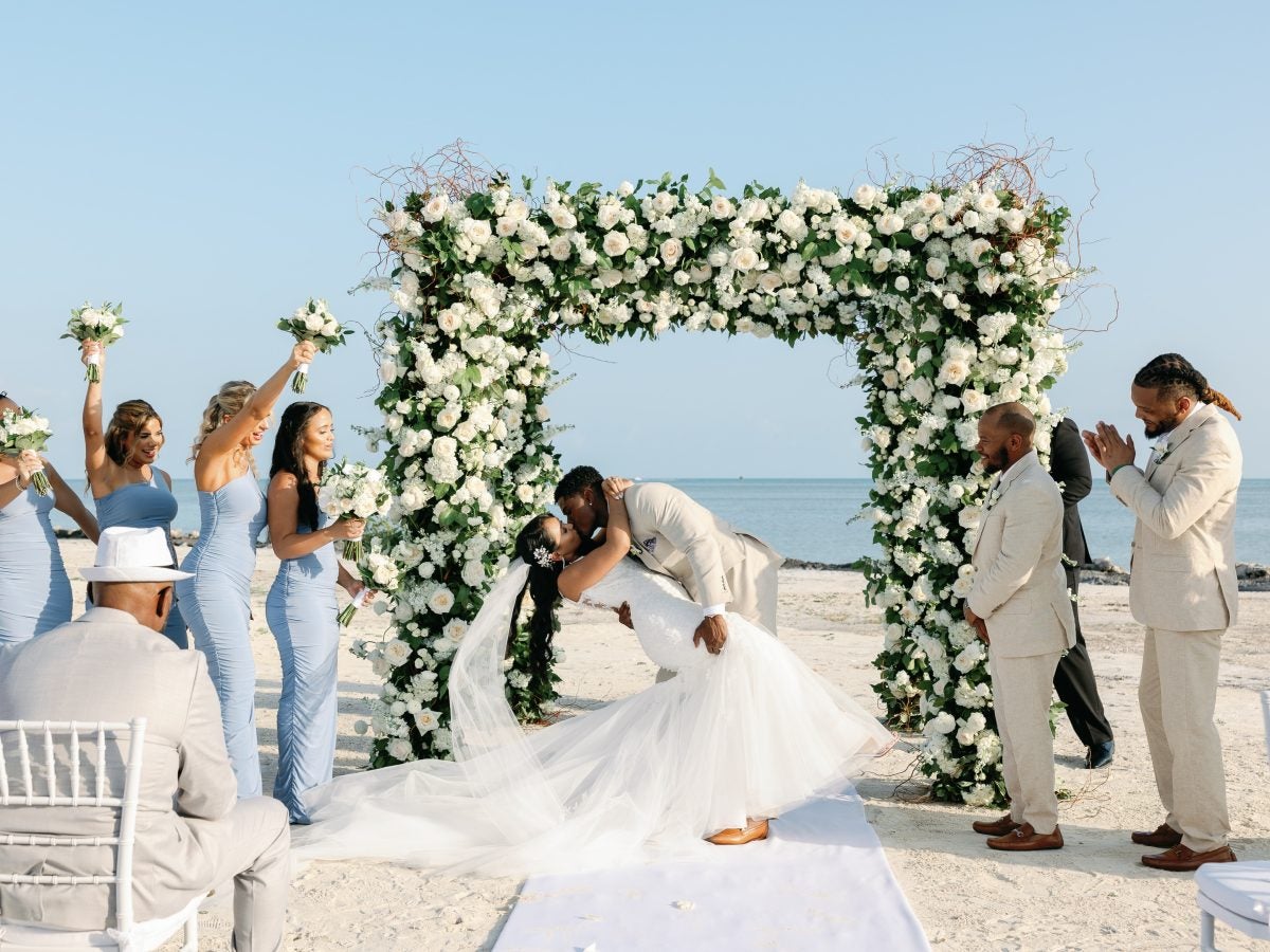 Bridal Bliss: Inside NFL Star Jonathan Jones And Andressa Barboza's Wedding On A Private Island