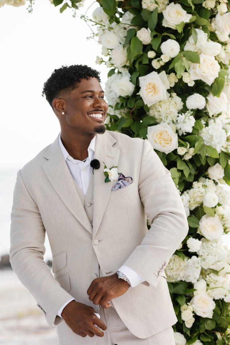 Bridal Bliss: Inside NFL Star Jonathan Jones And Andressa Barboza's Wedding On A Private Island