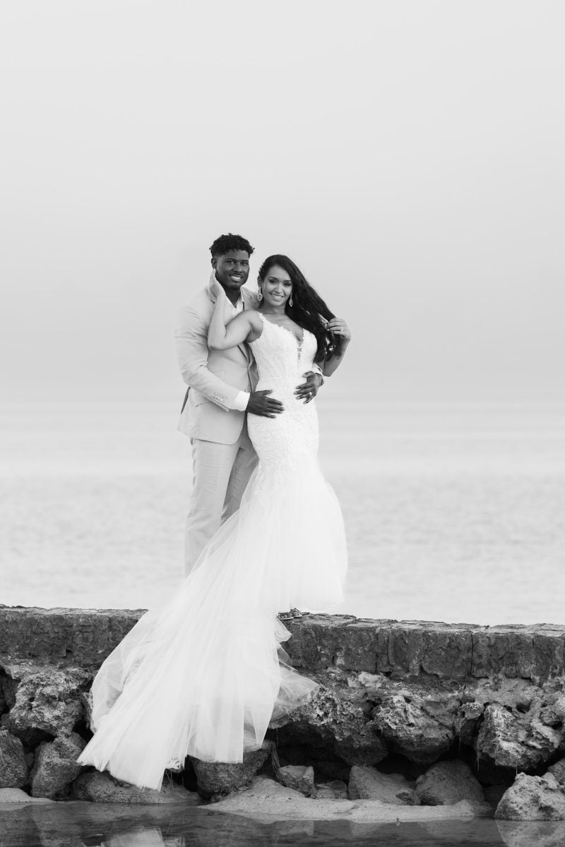 Bridal Bliss: Inside NFL Star Jonathan Jones And Andressa Barboza's Wedding On A Private Island