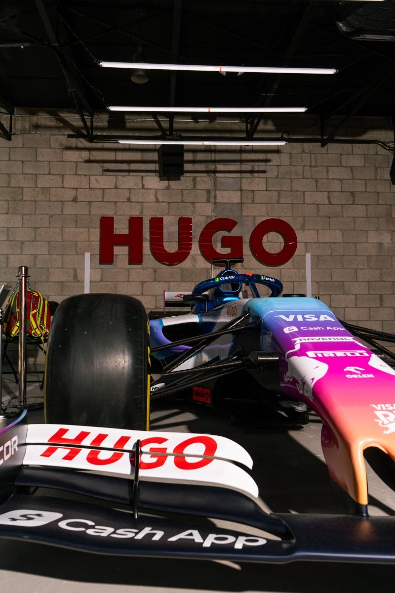 Inside HUGO’s Motorsport-Themed GARAGE During Miami Grand Prix 