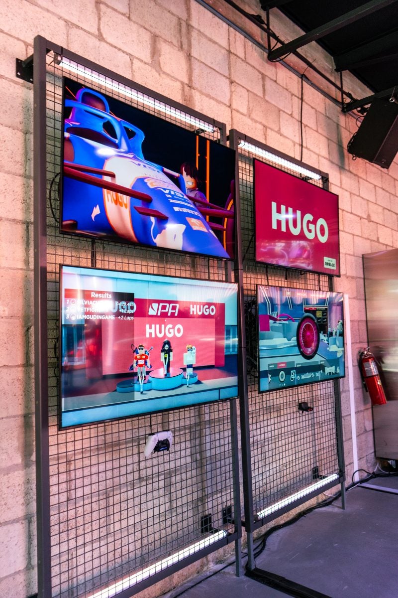 Inside HUGO’s Motorsport-Themed GARAGE During Miami Grand Prix 