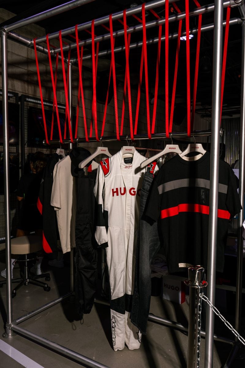 Inside HUGO’s Motorsport-Themed GARAGE During Miami Grand Prix 