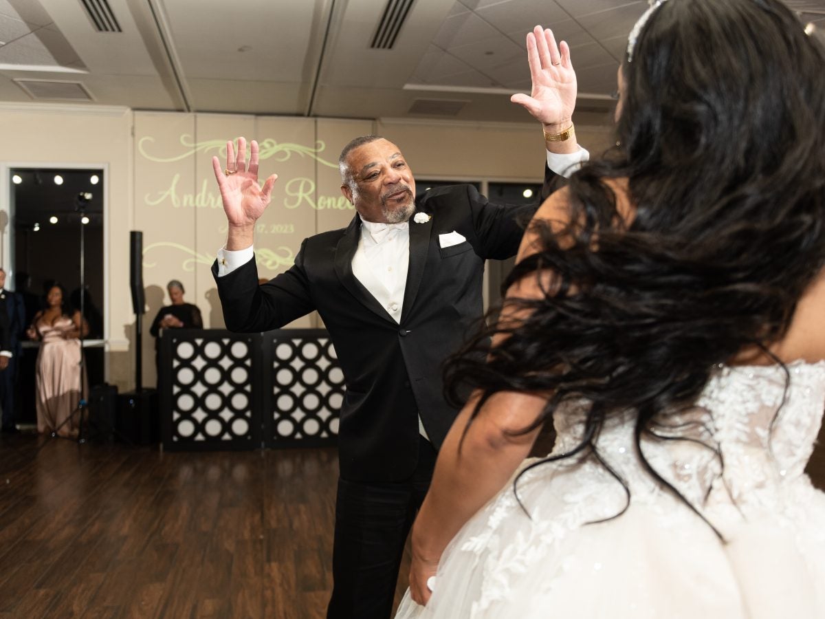 Bridal Bliss: Andrea And Ronel's Wedding Was A Full Fête With Masquerade Dancers And West Indian Flags