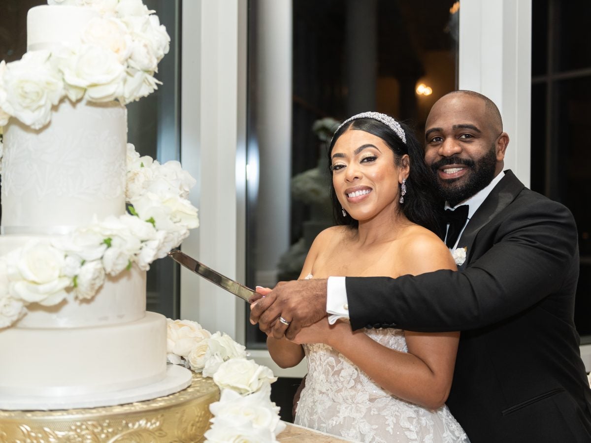 Bridal Bliss: Andrea And Ronel's Wedding Was A Full Fête With Masquerade Dancers And West Indian Flags