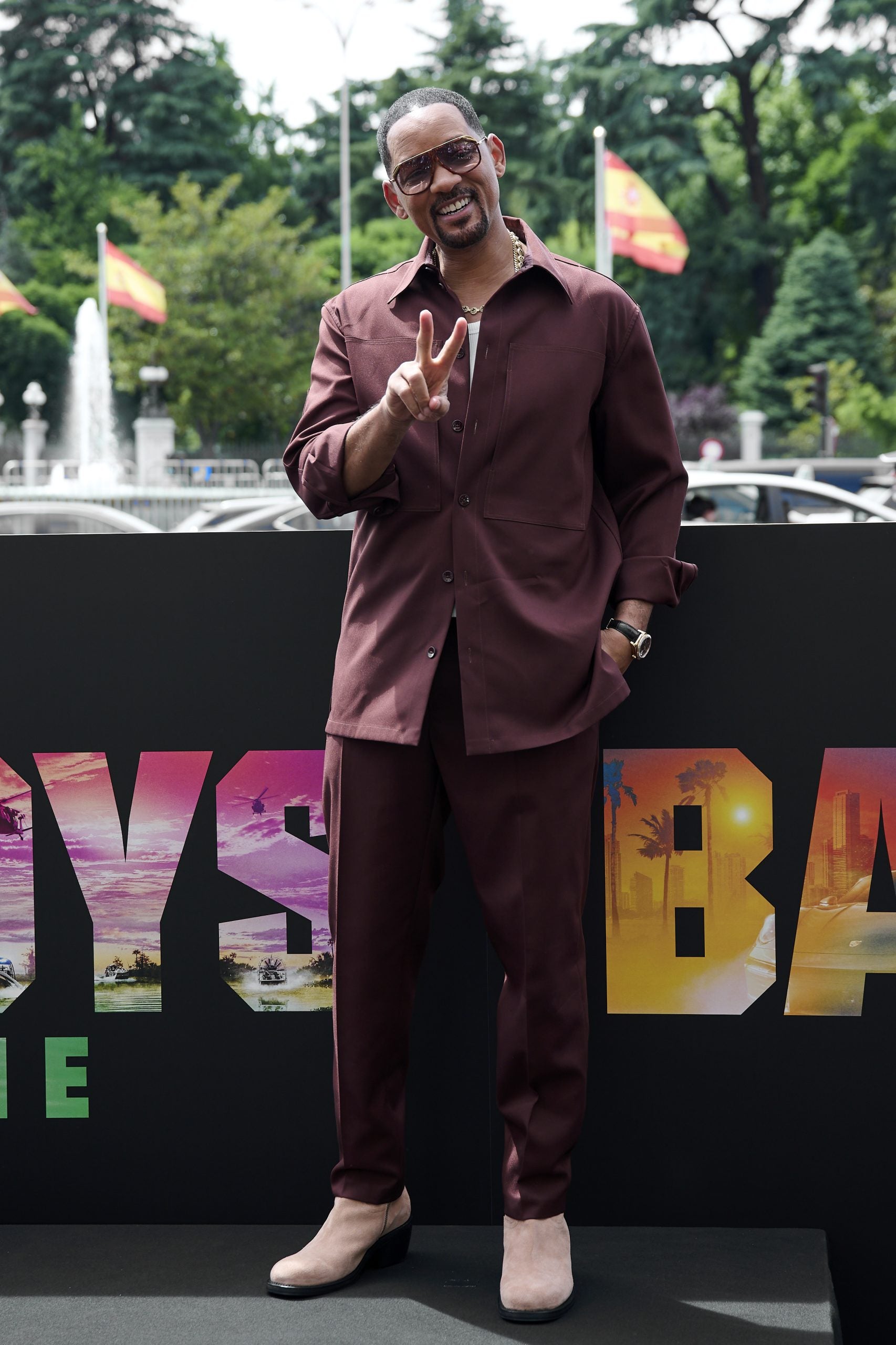 Will Smith Tries Out The Monochromatic Suit Trend