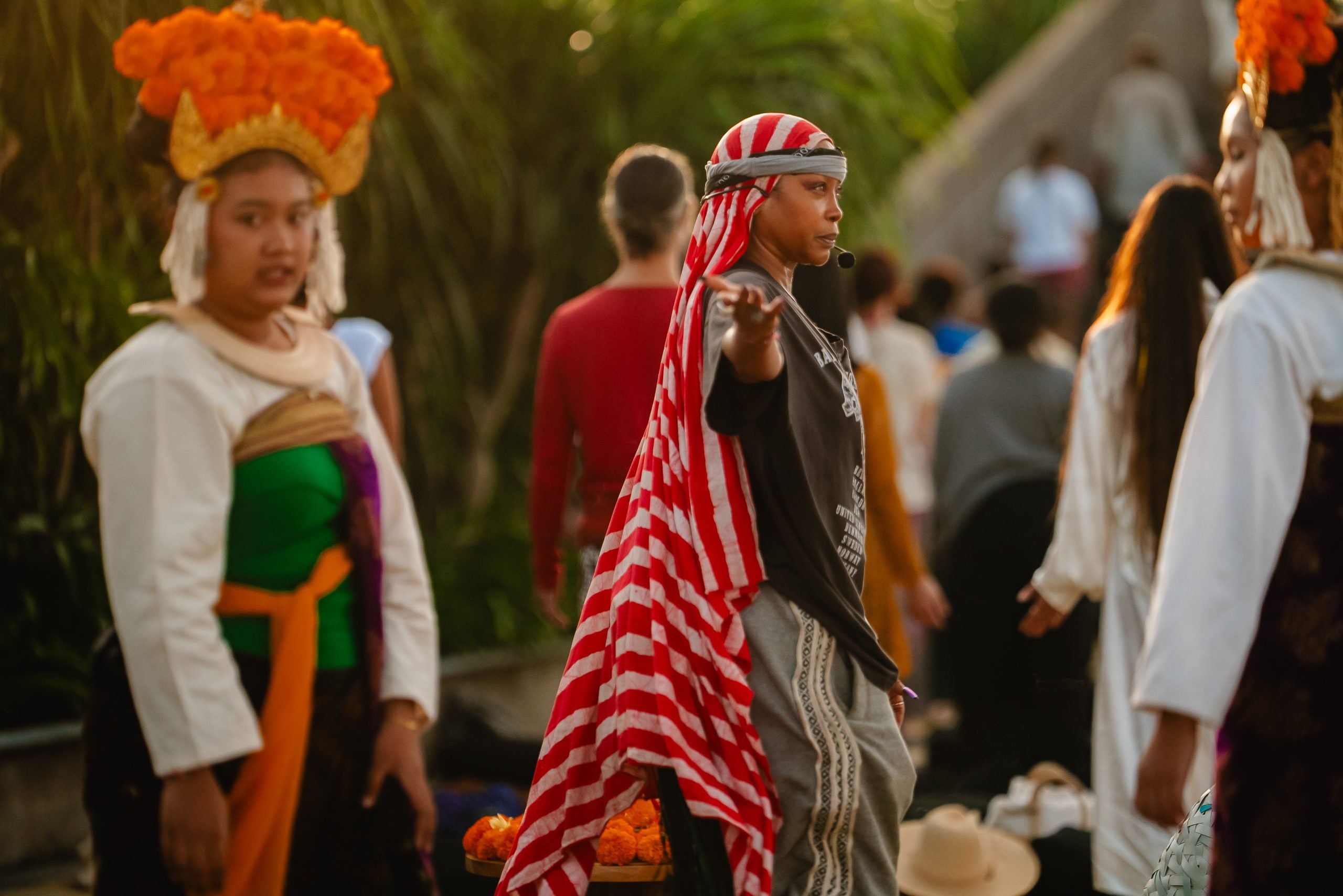 The interior of Erykah Badu and Desa Potato Head at the Epic Feeling festival in Bali