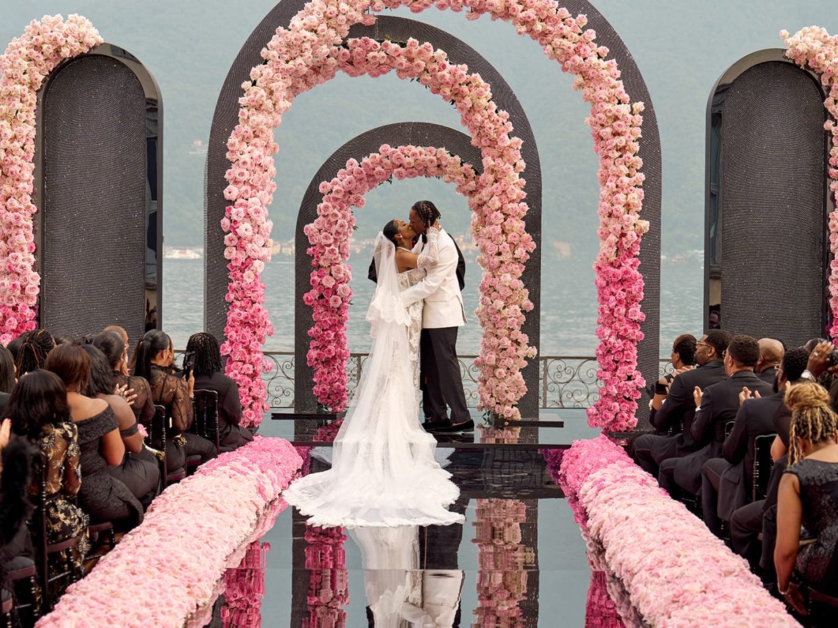 Exclusive: Inside Rajon Rondo And LaToia Fitzgerald's Star-Studded Lake Como Wedding