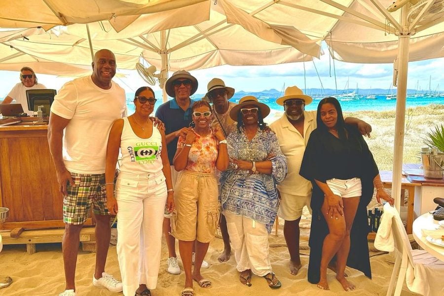 Magic Johnson Kicks Off Annual Star-Studded Couples Yacht Trip Through Europe