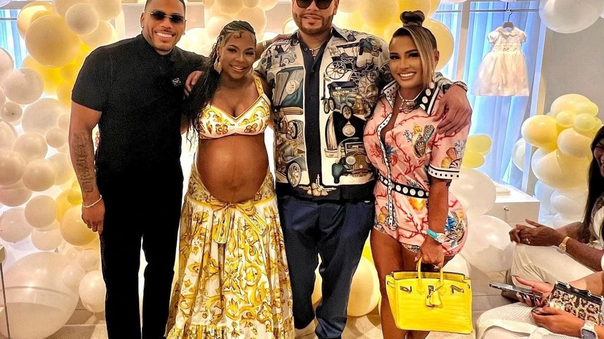 Nelly Threw A Surprise Baby Shower For Ashanti