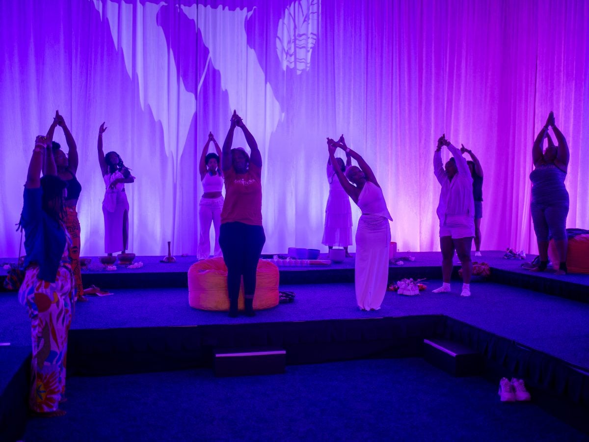 The Guided Meditation Space At The ESSENCE Festival Of Culture Was The Perfect Place To Help Guests Heal