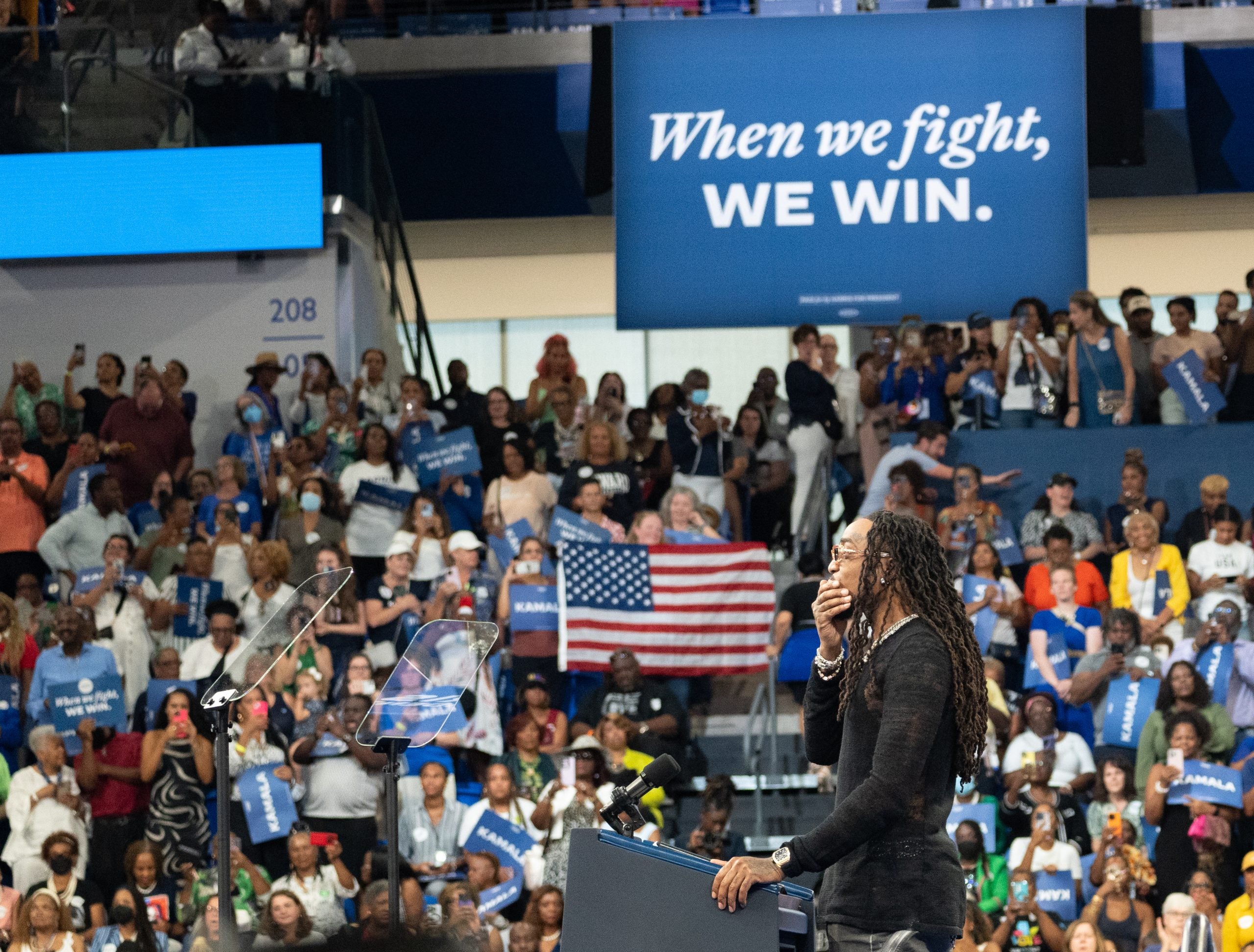 Megan Thee Stallion Performs At Atlanta Rally For Kamala Harris