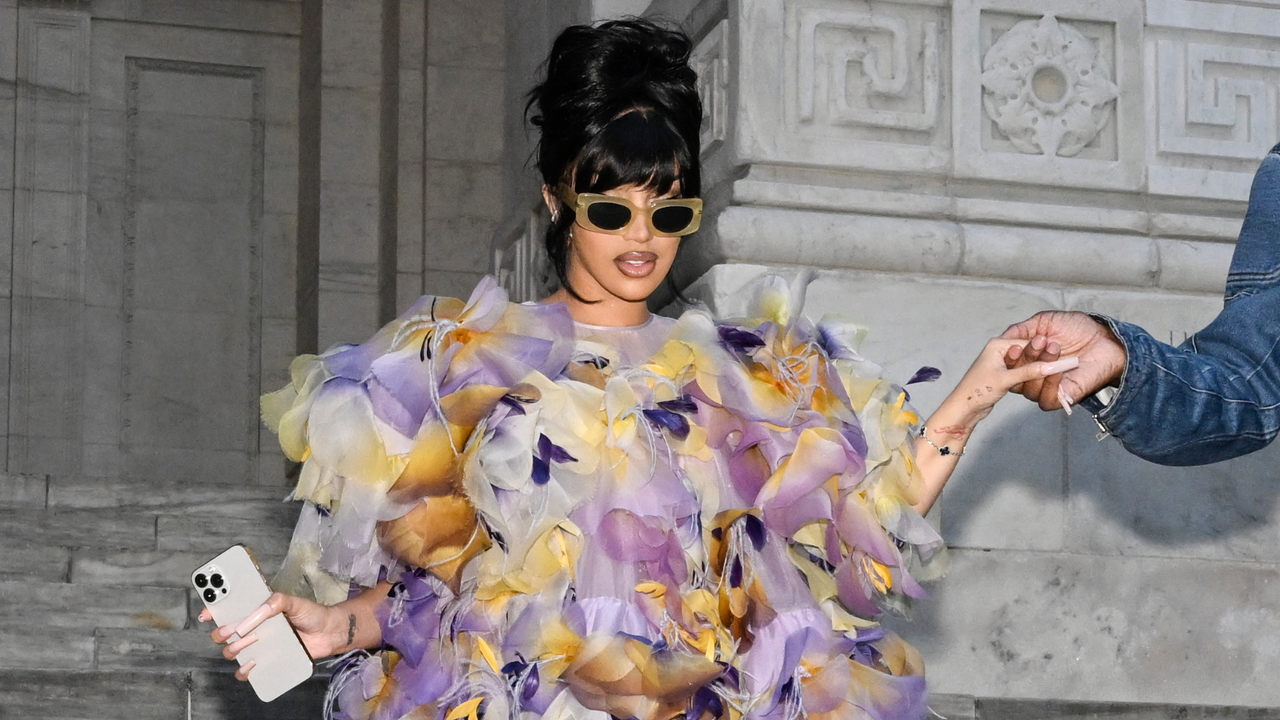 Cardi B Has A Whimsy Fashion Moment In Marc Jacobs | Essence #CardiB