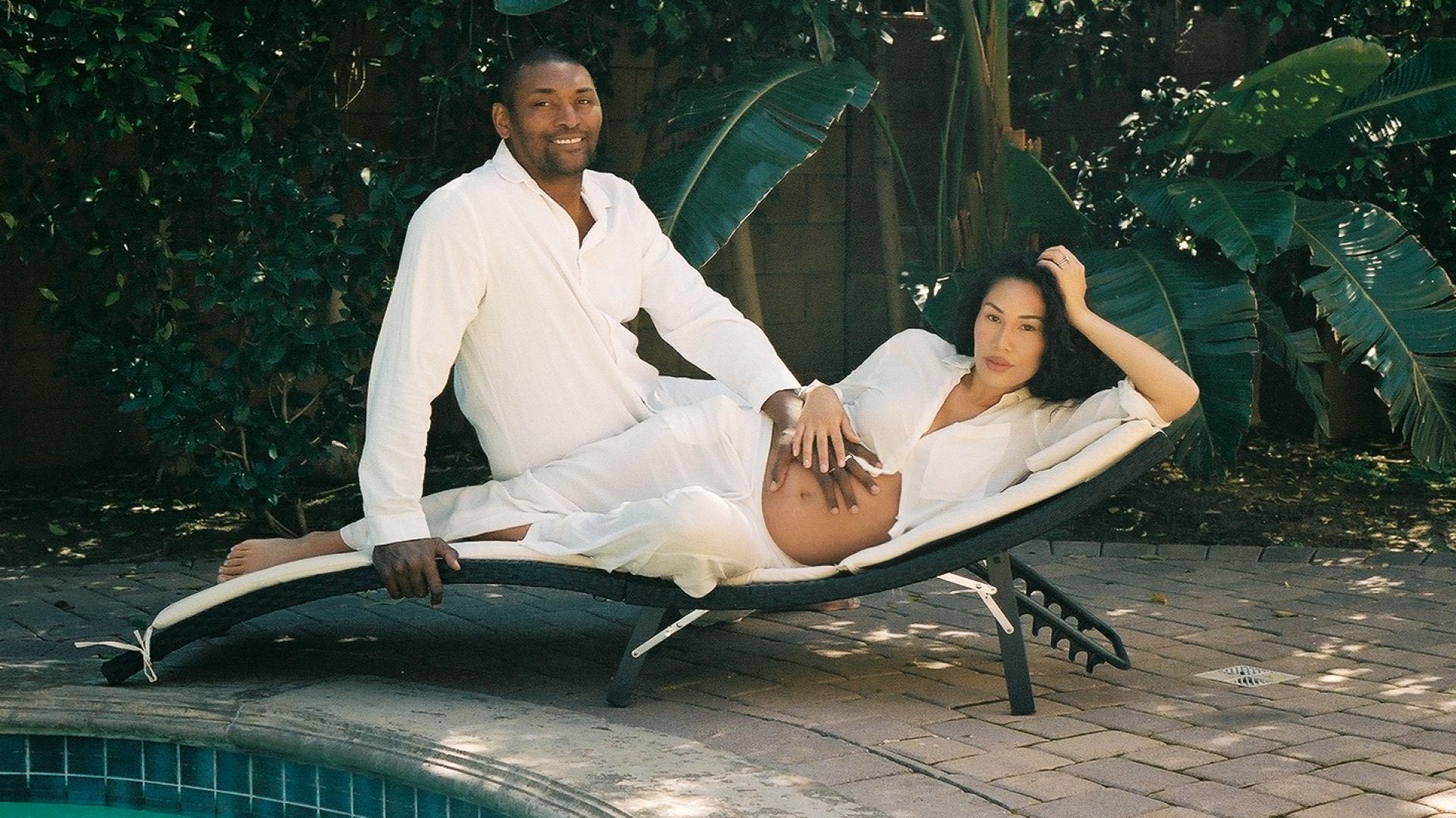 Exclusive: Former NBA Star Metta World Peace And Wife Maya Share Images From Gorgeous Maternity Shoot