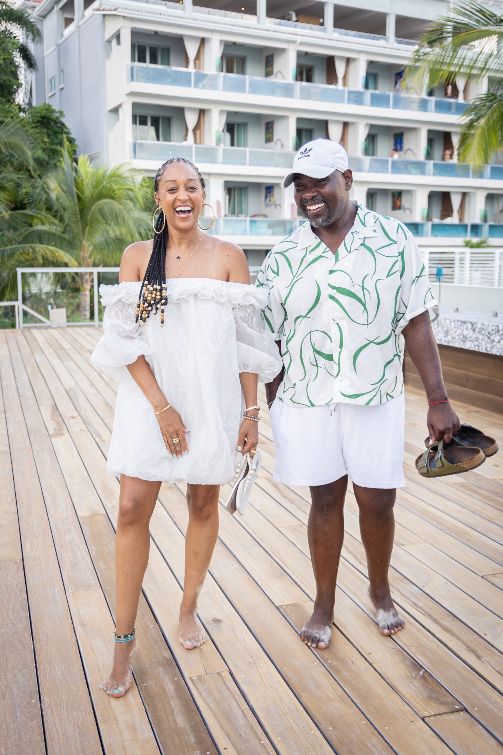 Tia Mowry Enjoyed A Getaway With Friends At Sandals Dunn’s River In Jamaica