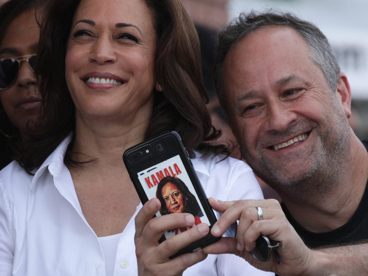 Photos of Vice President Kamala Harris and her husband Doug Emhoff over the years