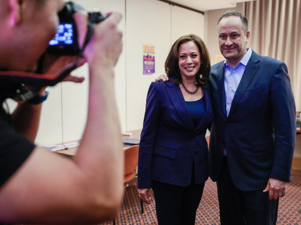 Photos of Vice President Kamala Harris and her husband Doug Emhoff over the years