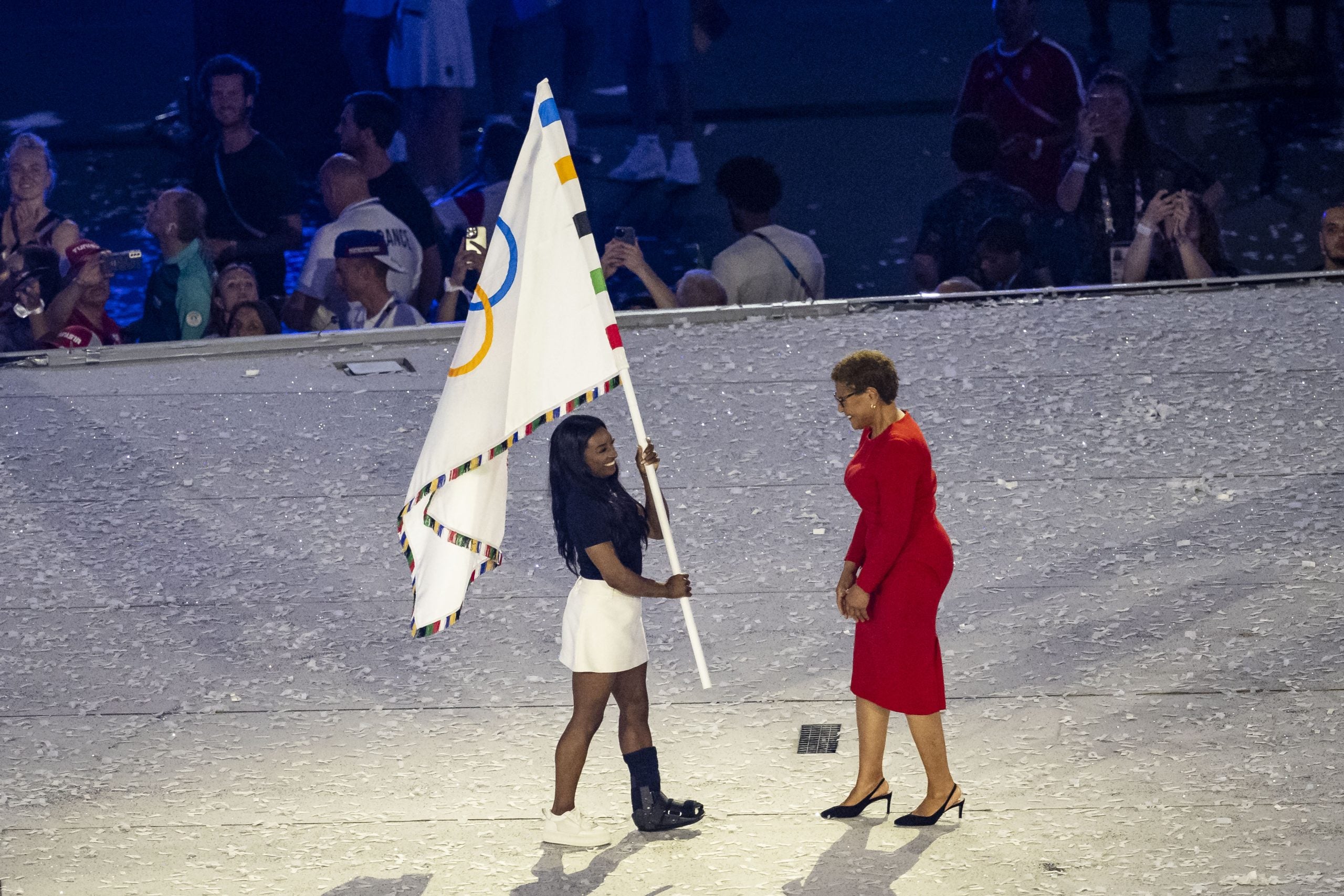 Los Angeles Mayor Karen Bass Wears Sergio Hudson In Paris