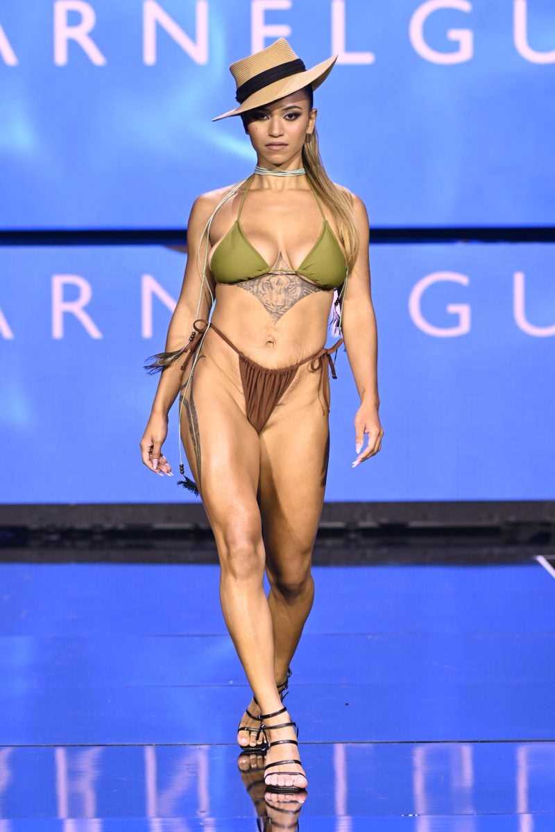 Sharnel Guy Debuts New Island Chic Collection At Swim Week Las Vegas