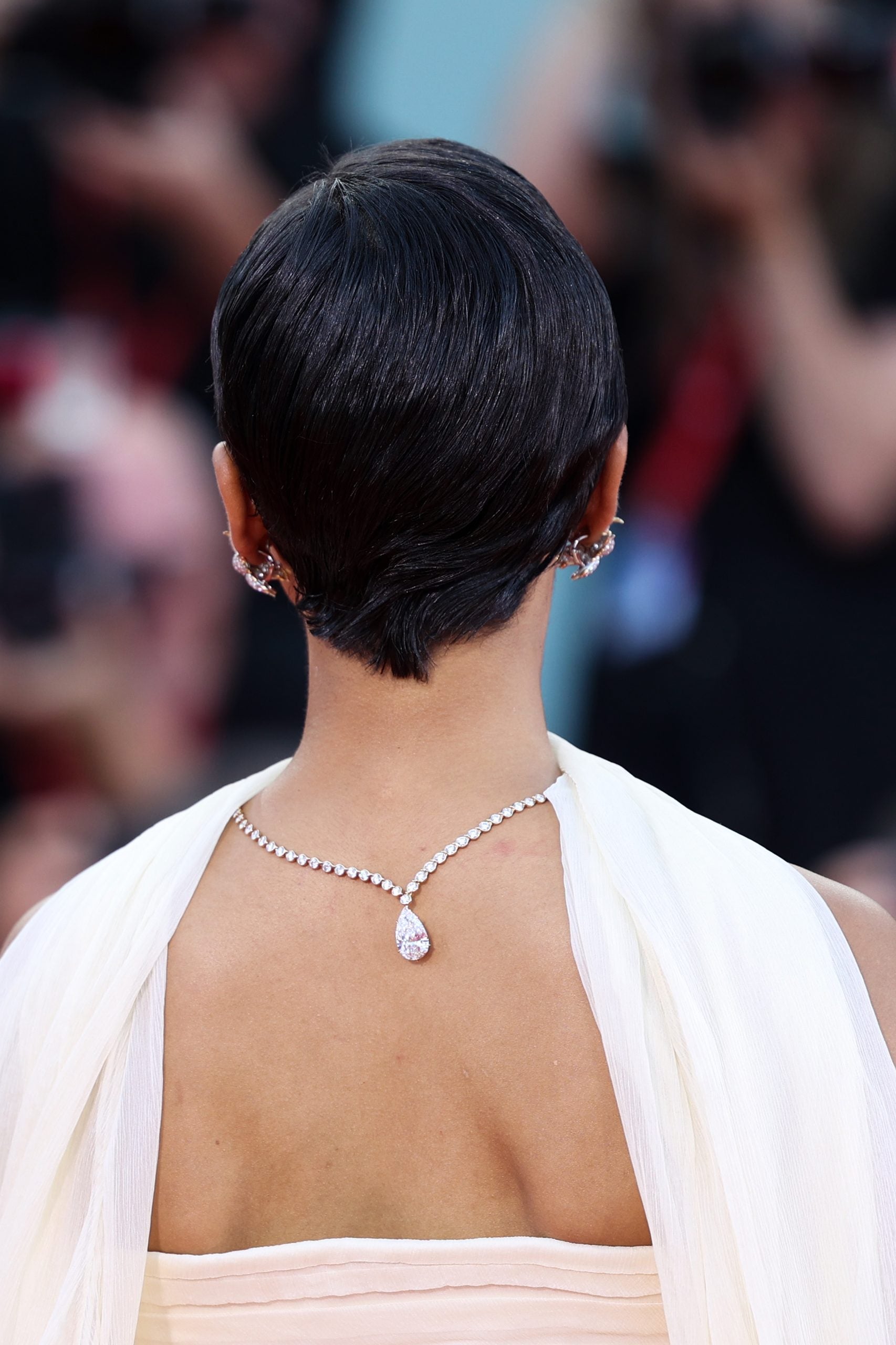 Taylor Russell Rocks Pixie at the 2024 Venice Film Festival