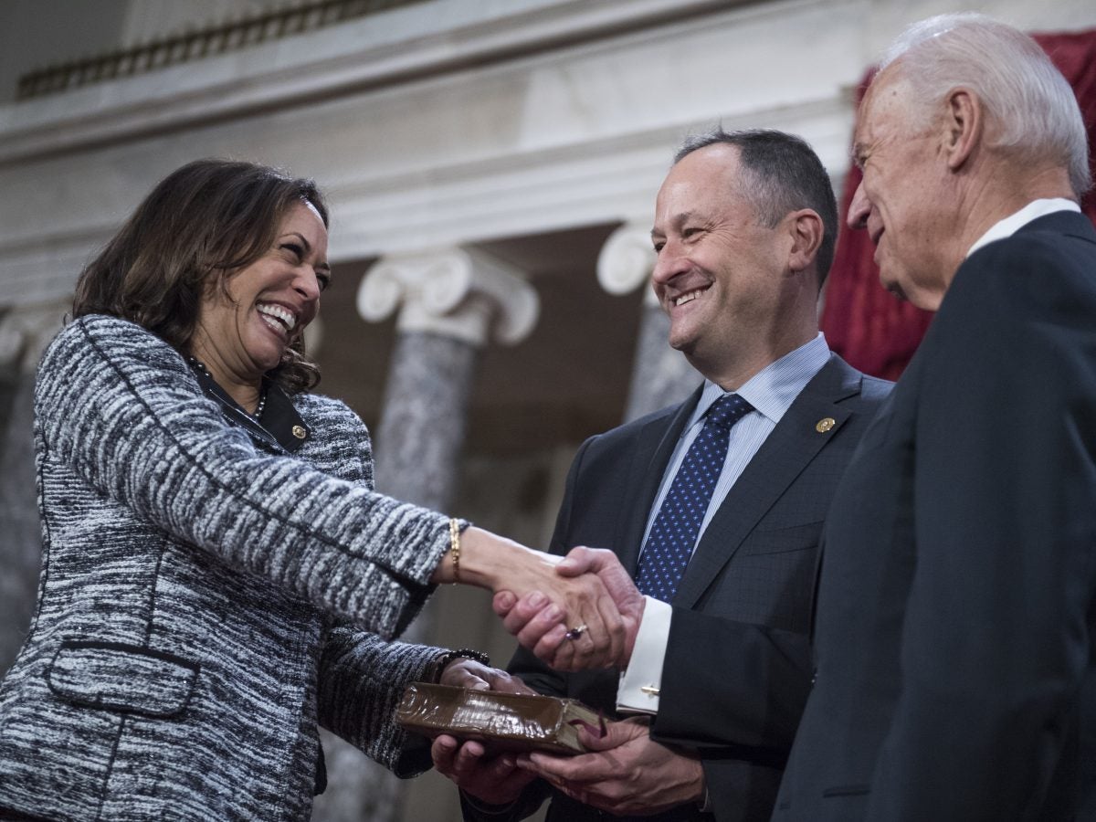 Photos of Vice President Kamala Harris and her husband Doug Emhoff over the years