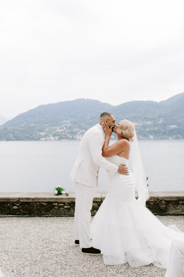 Bridal bliss: Insights into the wedding of former “Basketball Wives” star DJ Duffey and Iman Shokuohizadeh on Lake Como