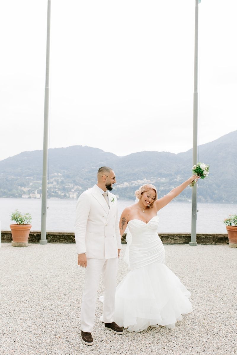 Bridal Bliss: Inside Former 'Basketball Wives' Star DJ Duffey And Iman Shokuohizadeh's Lake Como Wedding