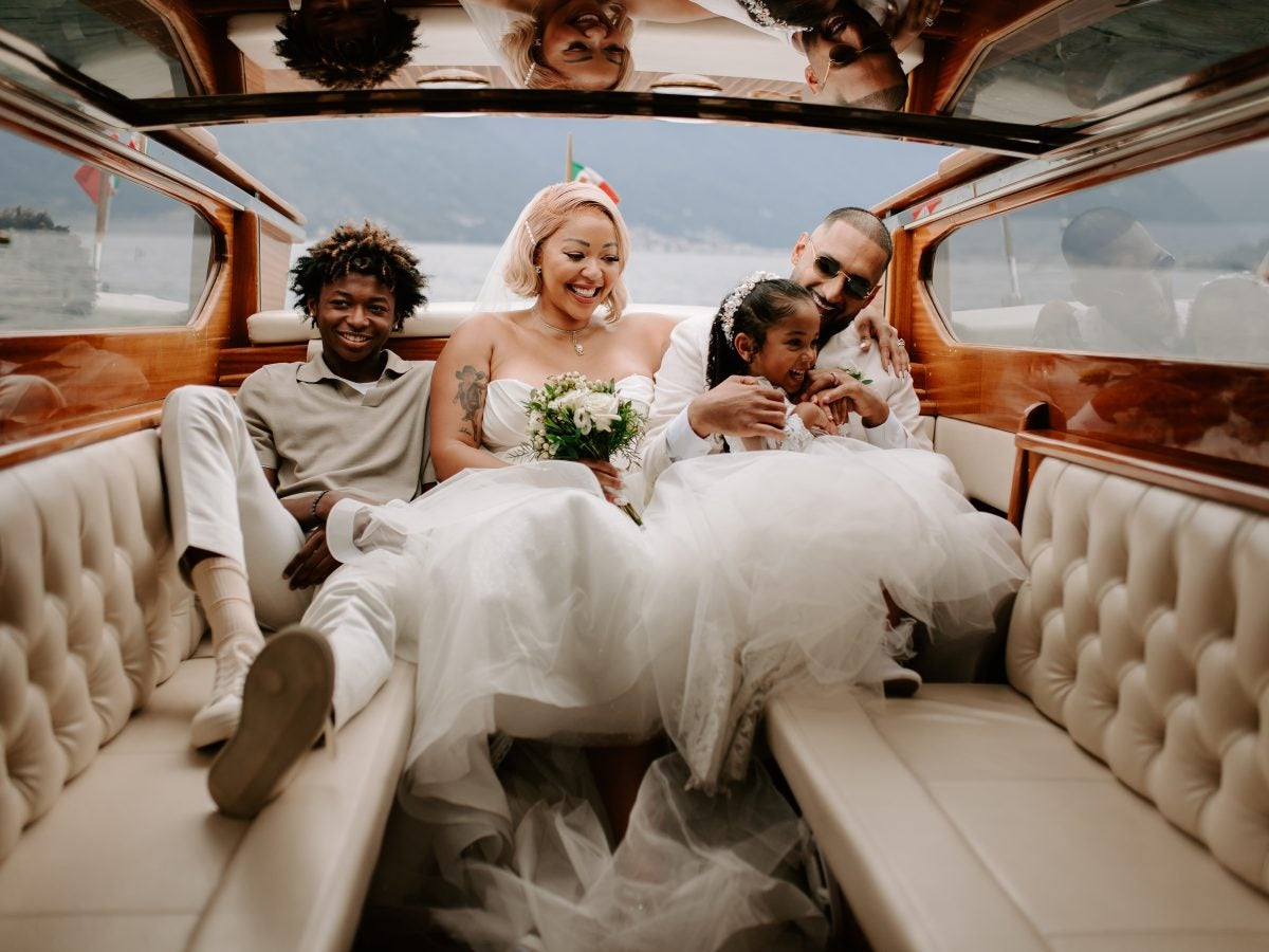 Bridal Bliss: Inside Former 'Basketball Wives' Star DJ Duffey And Iman Shokuohizadeh's Lake Como Wedding