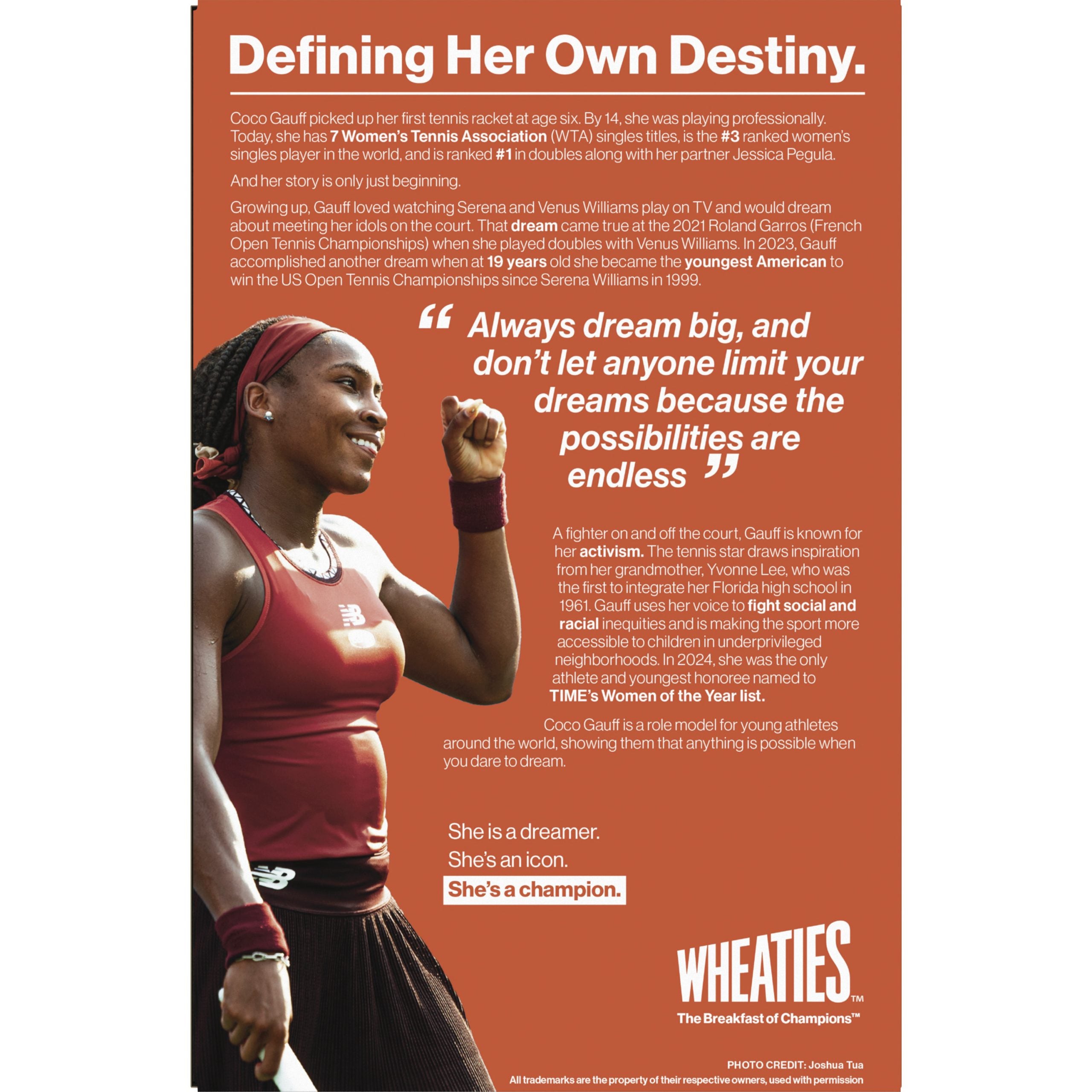 Tennis Sensation Coco Gauff Is The New Face Of Wheaties