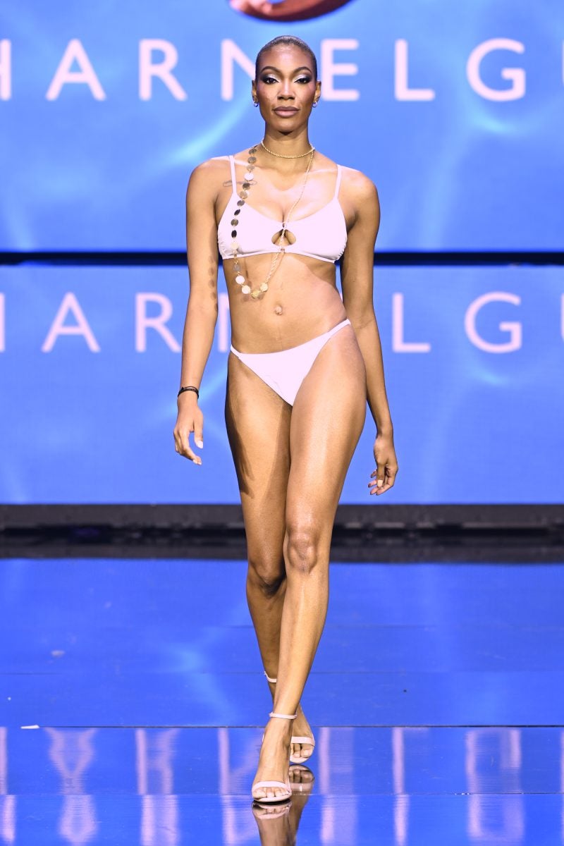 Sharnel Guy Debuts New Island Chic Collection At Swim Week Las Vegas