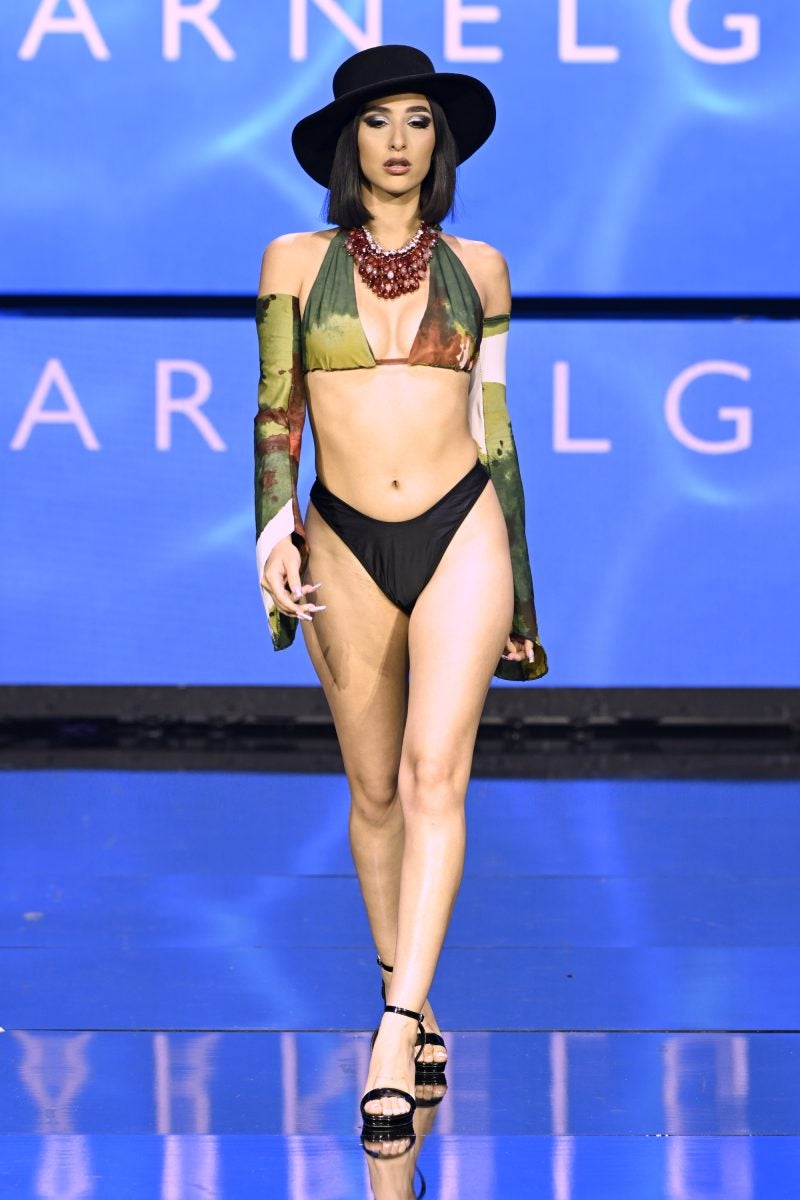 Sharnel Guy Debuts New Island Chic Collection At Swim Week Las Vegas