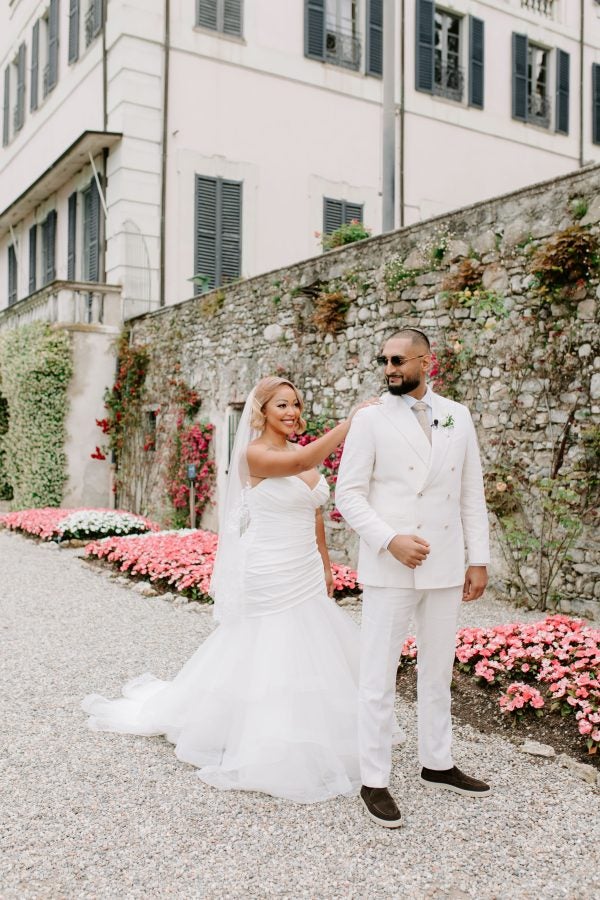 Bridal bliss: Insights into the wedding of former “Basketball Wives” star DJ Duffey and Iman Shokuohizadeh on Lake Como