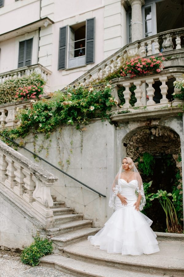 Bridal bliss: Insights into the wedding of former “Basketball Wives” star DJ Duffey and Iman Shokuohizadeh on Lake Como