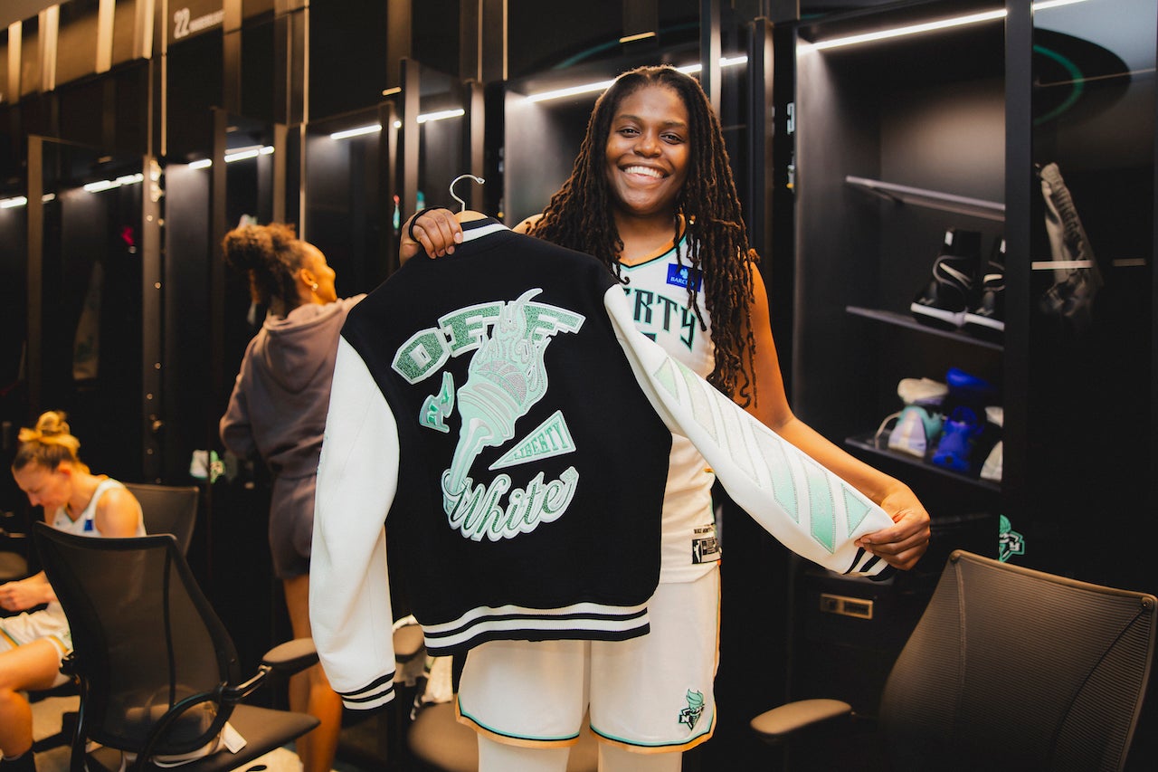 Off-White™ and New York Liberty combine fashion and sport in groundbreaking collaboration