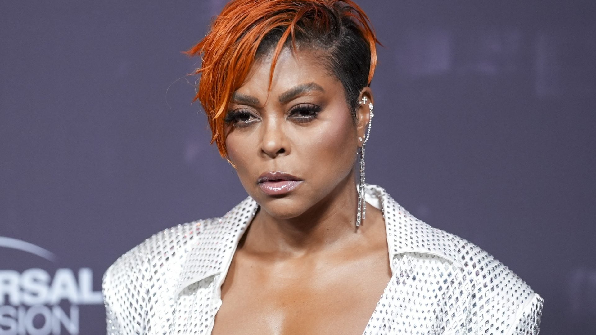 Taraji P. Henson Channels Her Latest Character With Orange Pixie Cut